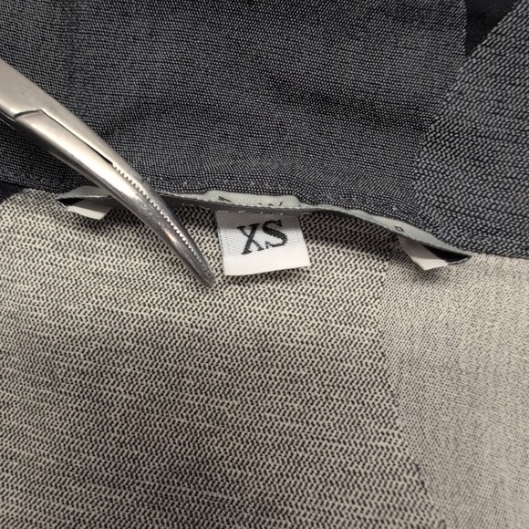 Bryn Walker Oversized Tunic Button Down polka dot Relaxed Artsy black XS boxy - Picture 9 of 13